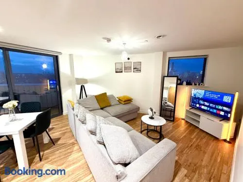 Lux high-rise Two Bed-balcony with waterside view - Image 1