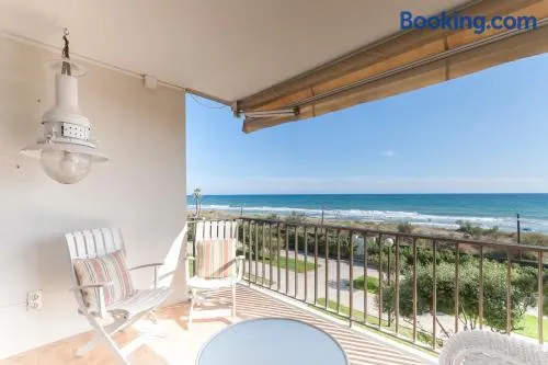 LETS HOLIDAYS Beach front apartment in Gavà Mar, Pine Beach - Image 1