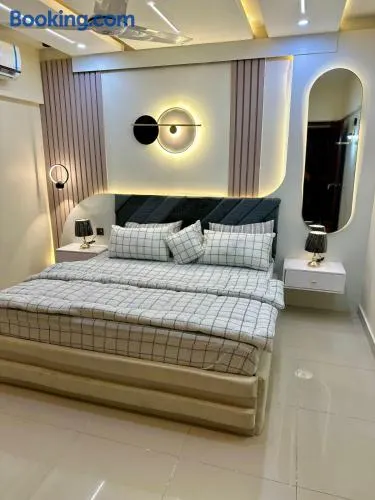 Designer 1BR & 2BR Apartment in DHA With TV & AC - Image 1