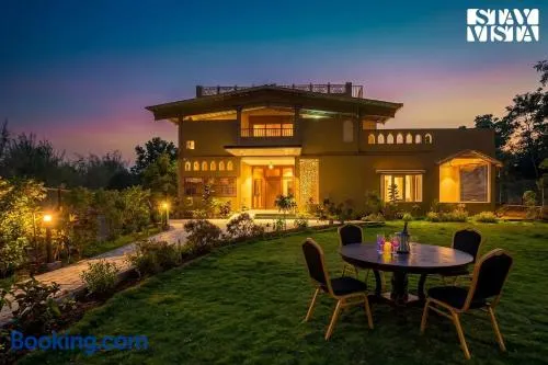 StayVista at Vannraj Farm Villa with Shared Pool & Bonfire - Image 1