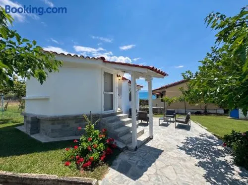 Potidea Seashell Garden House 70m from Beach Garden and Private Parking - Image 1