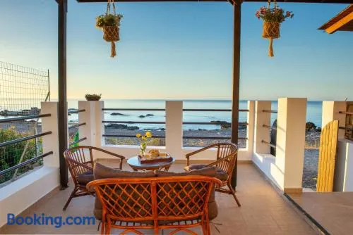 Tsampika's Beachfront House in Stegna - Image 1