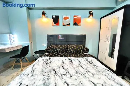 Scandinavian Homey Studio City View at Apt Green Bay Pluit Tower A - Image 1