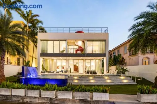 Miami Modern Heated Pool and Dock - Image 1