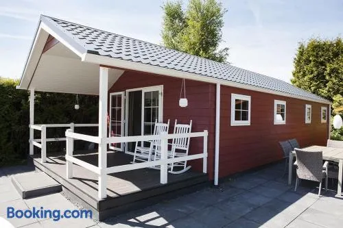 Luxury 6-person lodge with private sauna and covered terrace, in the heart of the Veluwe - Image 1