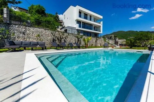 Villa K Opatija with a heated pool, gym, sauna, astonishing sea view - Image 1