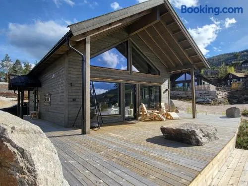 Stylishly furnished chalet with a large terrace in Vrådal - Image 1