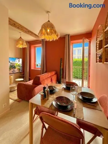 Le Marbella - T2 - Balcon, vue Saône, clim & Terracotta - Image 1