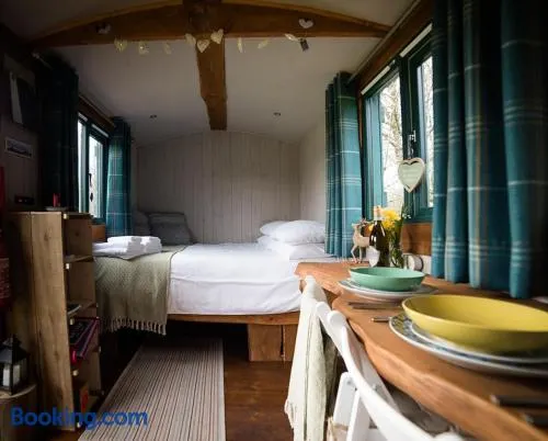 Shire the Shepherd's Hut at Pentref Luxury Camping - Image 1
