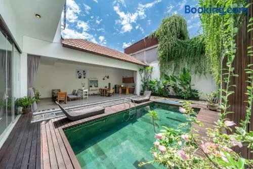 Modern Tropical 2BR Villa in Seminyak Kuta with Pool & Garden - Image 1