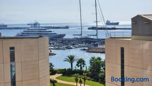 Fabulous studio apartment with aircon, parking and terrace ocean view - Image 1