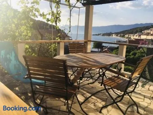 Studio apartment in Povlja with sea view, terrace, air conditioning, WiFi 3419-4 - Image 1