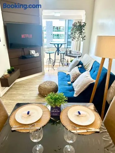 Apê BC Ótima localização 4min a pé da Praia Garagem Home Office para 4 com Ar-condicionado Portaria 24h - Image 1