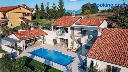 A stunning villa with a swimming pool in Lindar near Pazin - Image 1