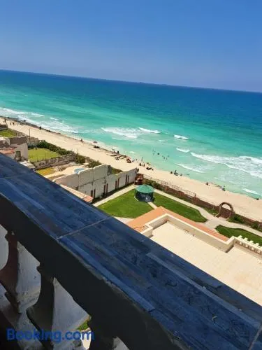 Panorama Apartment with a charming sea view near Alexandria and Burg ElArab Airport with Free Wifi شقة باطلالة ساحرة على البحر اول الساحل الشمالي واي فاي مجاني迷人海景公寓 免费无线网络 - Image 1
