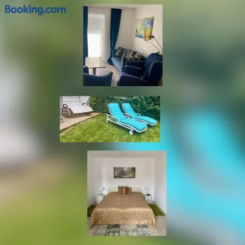 Fußläufig zu S-Bahn nach München und See Gemütliche und voll ausgestatette 2 Zimmer Ferienwohnung am Wörthsee mit Terrasse, Grill, Schaukel, Doppelbett oder getrennte Betten, ideal zum Entspannen aber auch zum Arbeiten - Image 1
