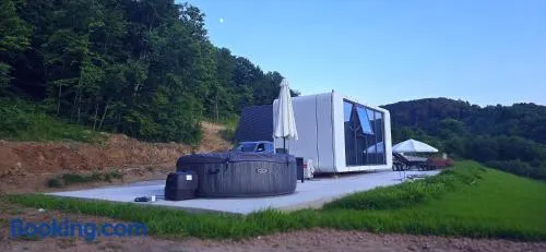 APPLE Cabin with Jacuzzi - Sauna - Image 1