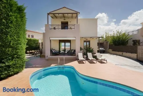 Villa Los Pacos - luxury 3-bed villa near Rethymno with spectacular sea view - Image 1