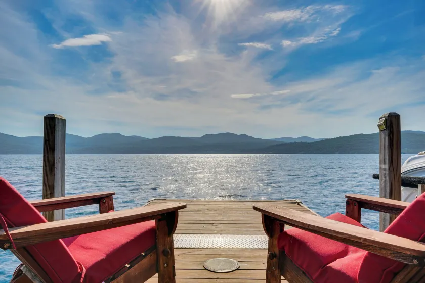 Waterfront Lake George Lodge w/ Boat Dock & Deck! - Image 1