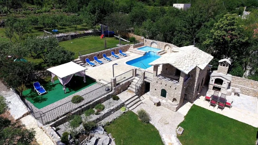 Villa Marchelina Grubine - Bella villa in pietra con 2 piscine - Image 1