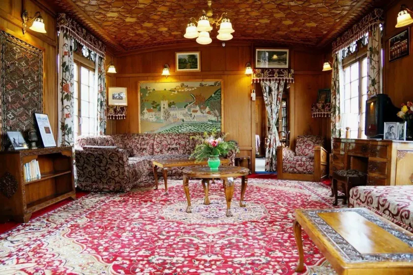 Akbar Group Of Heritage Houseboats - Sala de estar do lobby
