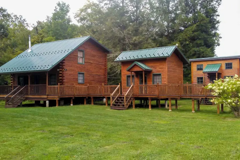 Scenic Log Cabin with Fire Pit & Stocked Creek! - Image 1