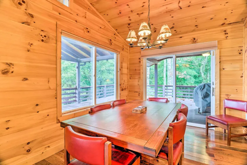 Stunning Mtn Views! Cullowhee Cabin + Guest House - Interiör