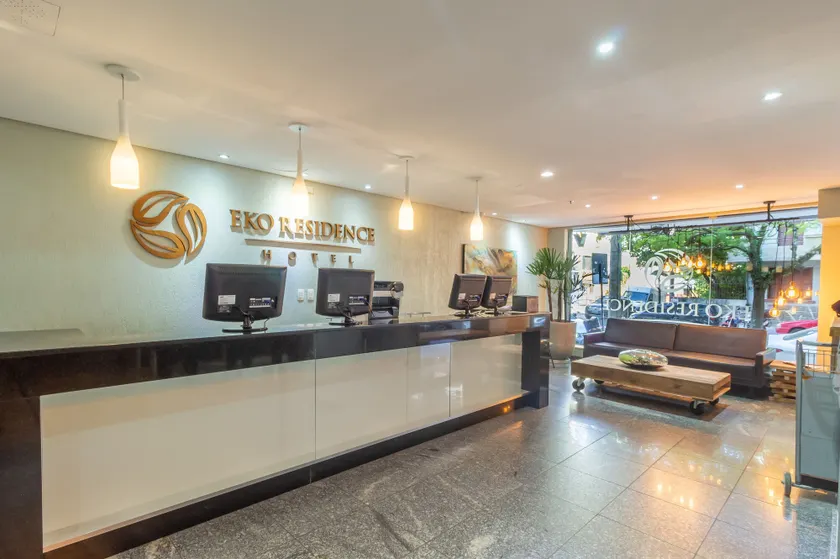 Eko Residence Hotel - próximo a Santa Casa e Auditório Araujo Vianna - Recepción