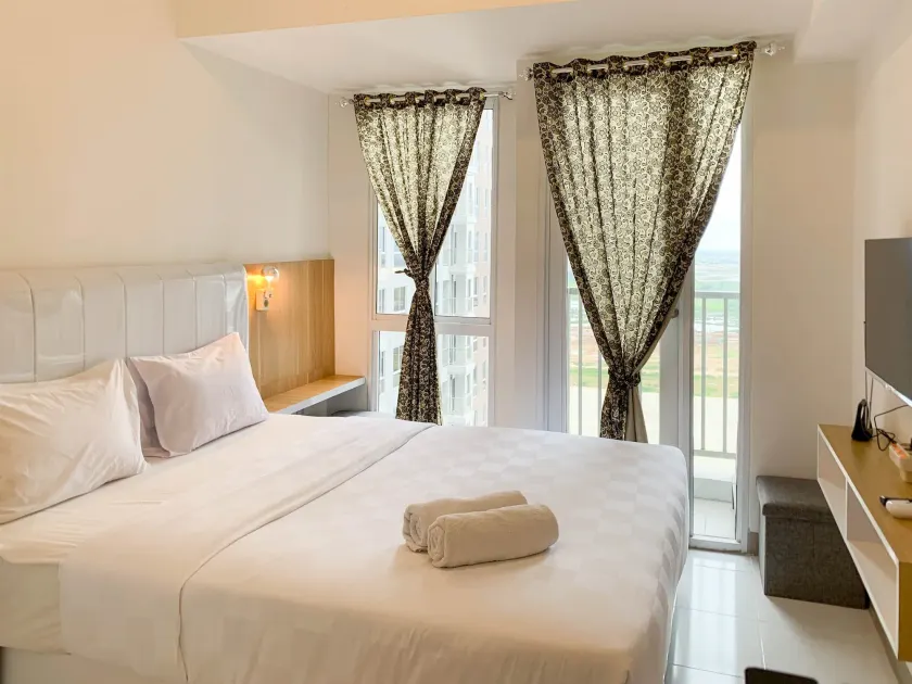Restful And Cozy Studio Tokyo Riverside Pik 2 Apartment - Chambre