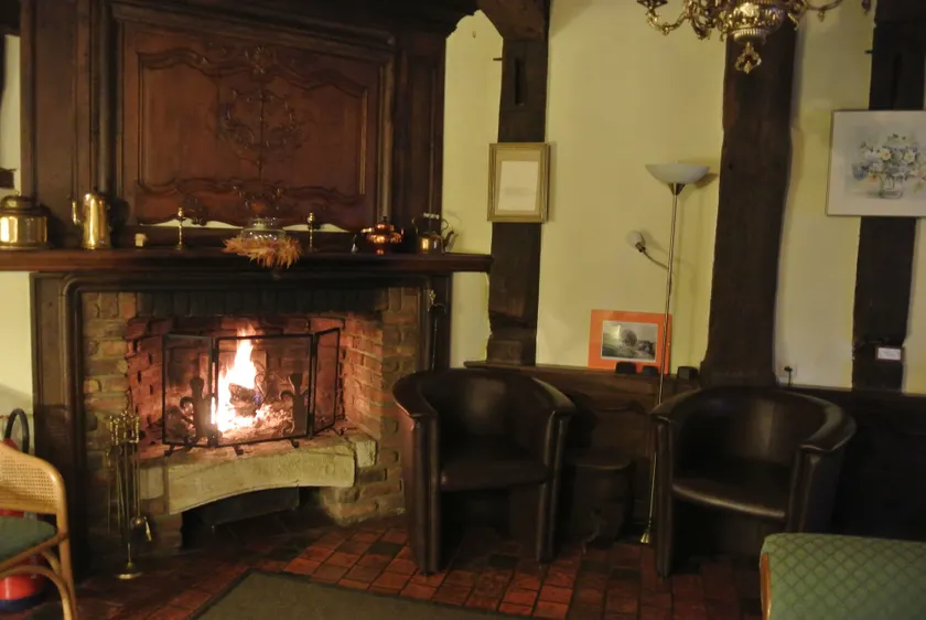 Hostellerie des Tilleuls - Sitteområde i lobbyen