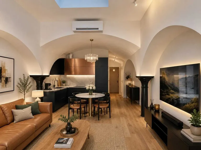 free parking, Nuslesky Pivovar Blue Arch Luxury Apartment With Garden - Image 1