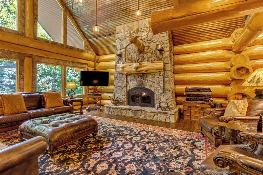 Private Hot Tub & Home Theater: Ranger Log Cabin! - Image 1