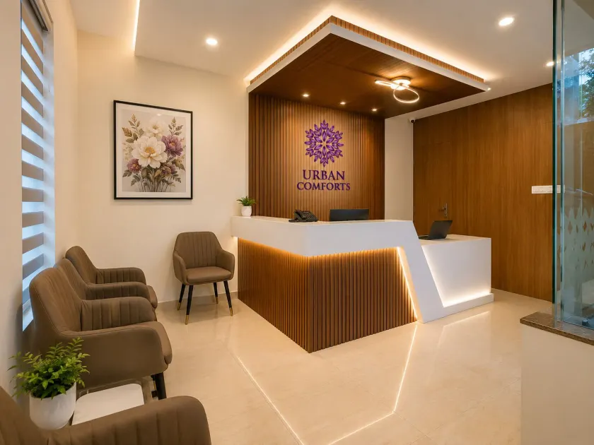 Urban Comforts - Near US Consulate Business Hotel in T Nagar - Reception