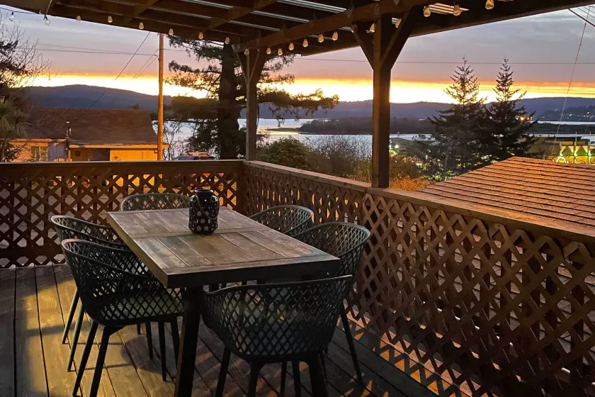 Fire Pit & Bay Views: North Bend Home! - Image 1