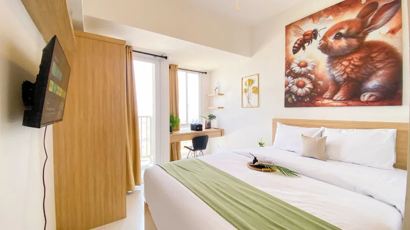 Modern And Tranquil Studio At Apartment Tokyo Riverside Pik 2 - Image 1
