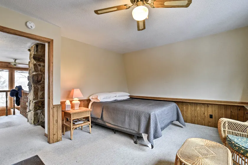Lakeview 10-Acre Kimball Cabin w/ Private Beach! - Interior