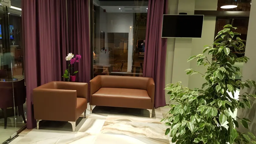 Senator Hotel - Lobby sitting area