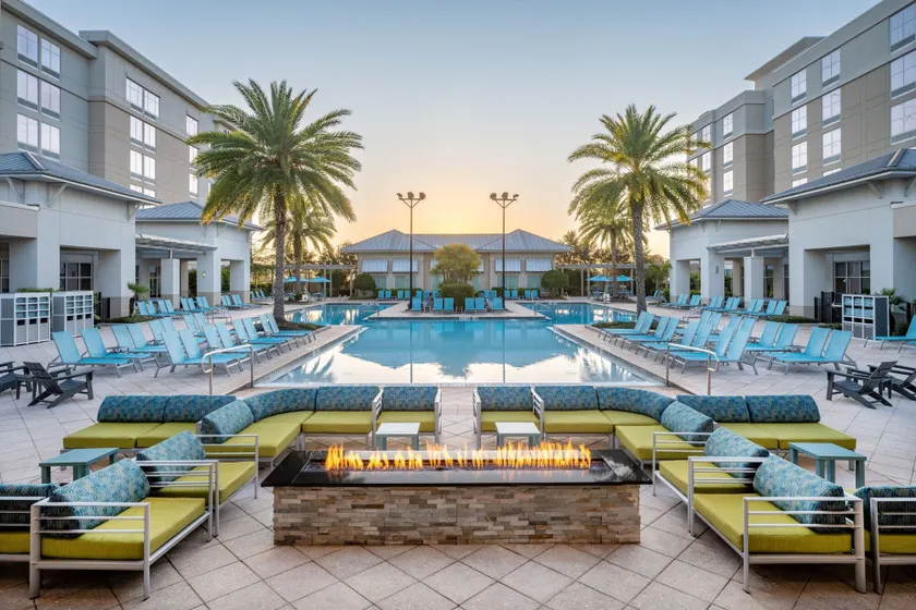 TownePlace Suites Orlando at FLAMINGO CROSSINGS Town Center, Western Entrance - Image 1