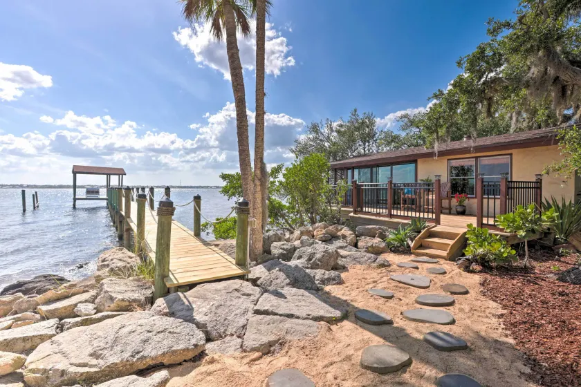 Riverfront Merritt Island Bungalow w/ Dock & Deck - Image 1