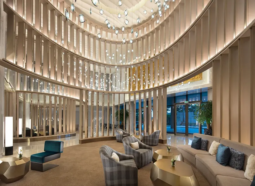 Grand Bay Hotel Zhuhai - Coin salon dans le hall