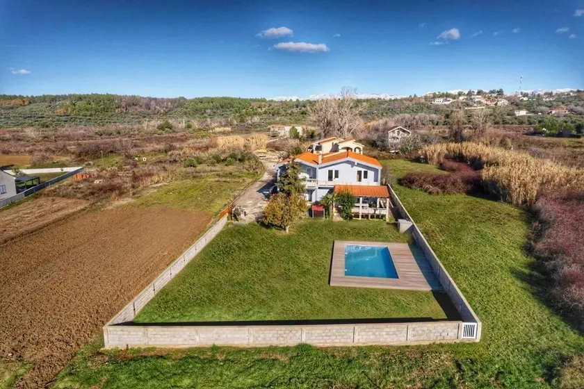 Charming Holiday House in Ljubač With Private Pool and Mountain Views - Image 1