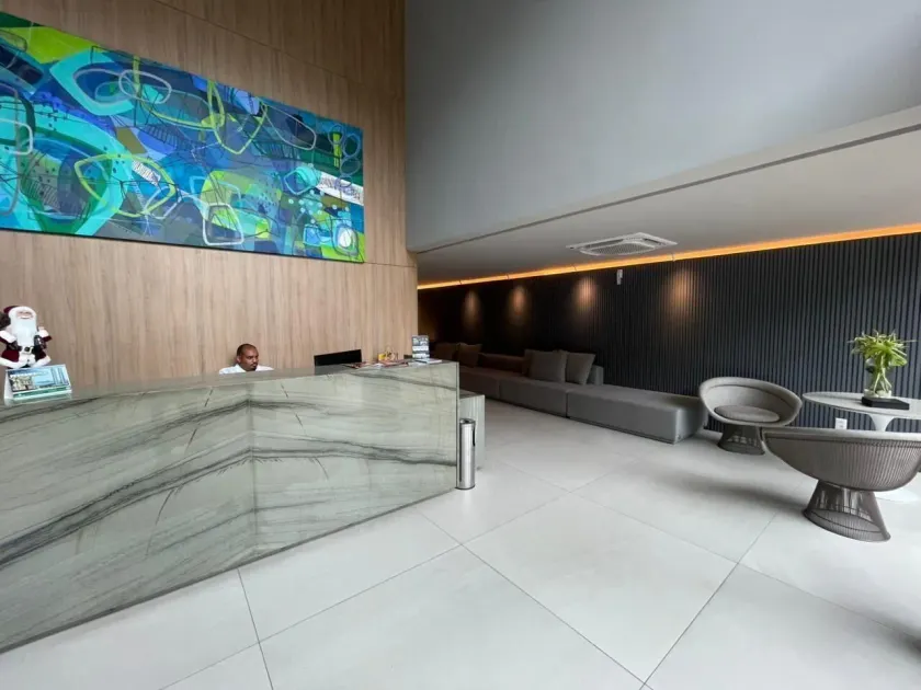 Flat no Icon Design Living Boa Viagem por Yolo - Lobby
