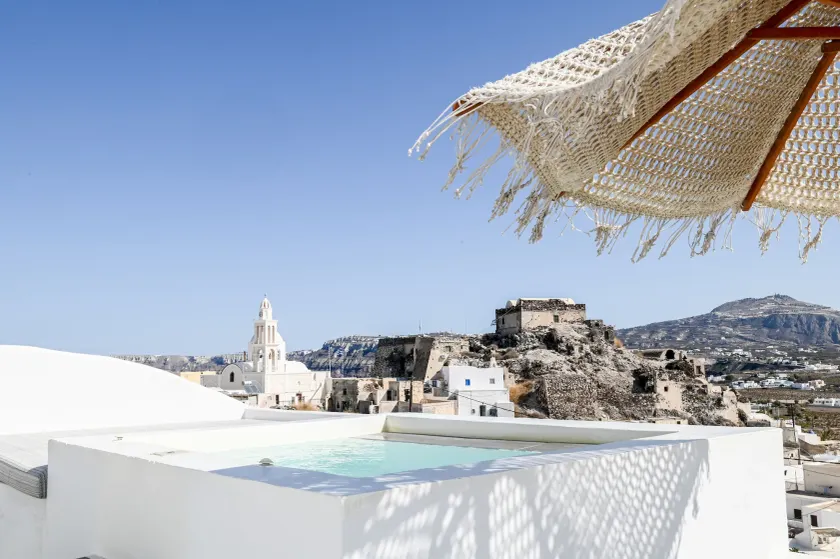 White Curves Santorini - Image 1