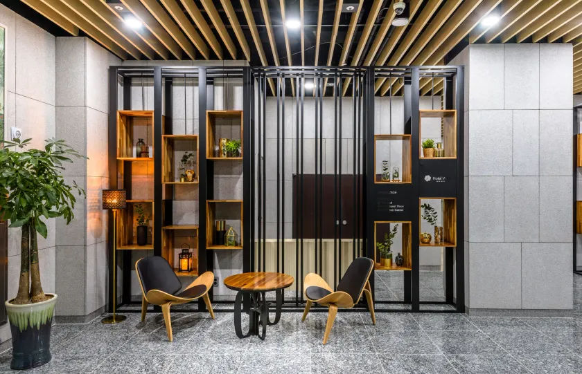 Hotel With Jeju - Lobby sitting area