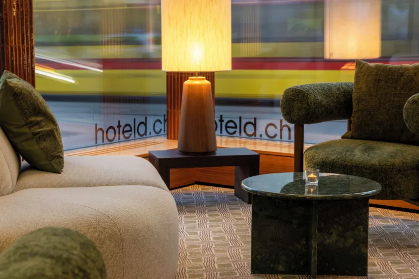 Hotel D - Basel - Boutique Hotel - Lobby sitting area