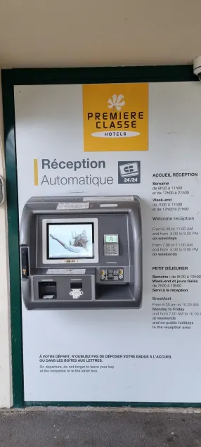 HOTEL PREMIERE CLASSE Rouen Sud Oissel - Inn-/utsjekkingsautomat