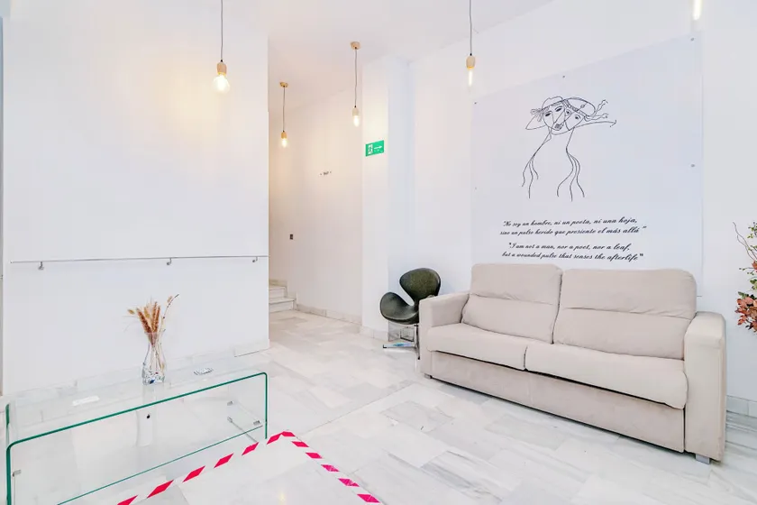Apartamentos Domus con parking gratuito - Entréinterör
