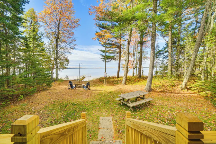 Dock & Fire Pit: Lakefront Cottage in Gould City! - Image 1