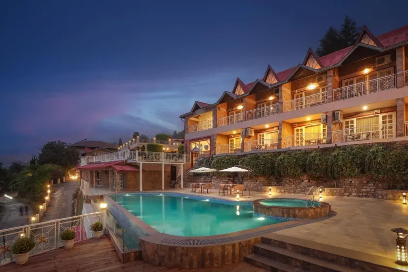 Neelesh Inn - Luxury Lake View Resort with Swimming Pool on Bhimtal Lake - Image 1