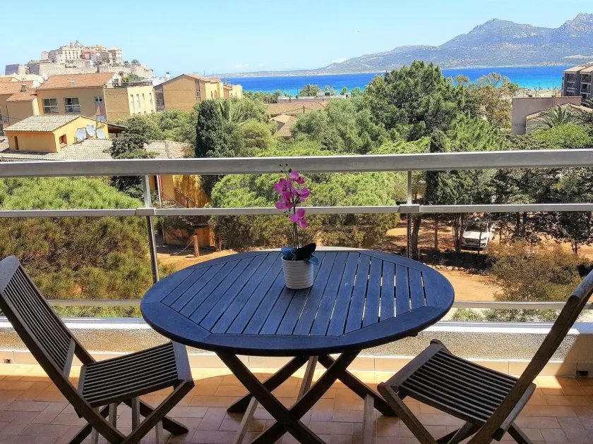 Studio Vue mer Climatisé avec terrasse Calvi - Image 1